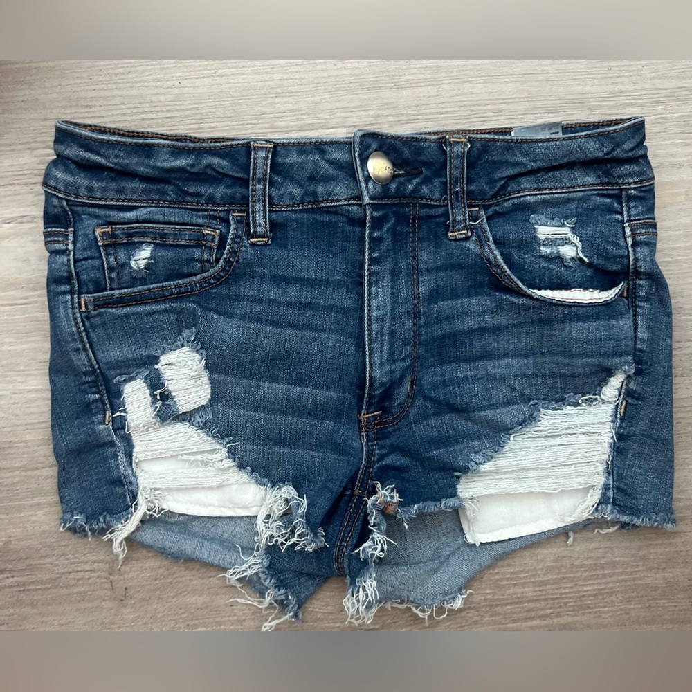 American Eagle Distressed, Super Stretch Denim Short